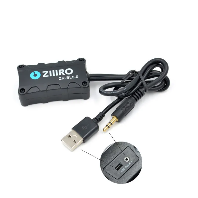  Aux Bluetooth 50 Módulo adaptador Bluetooth para coche receptor de música kit de coche Bluetooth co