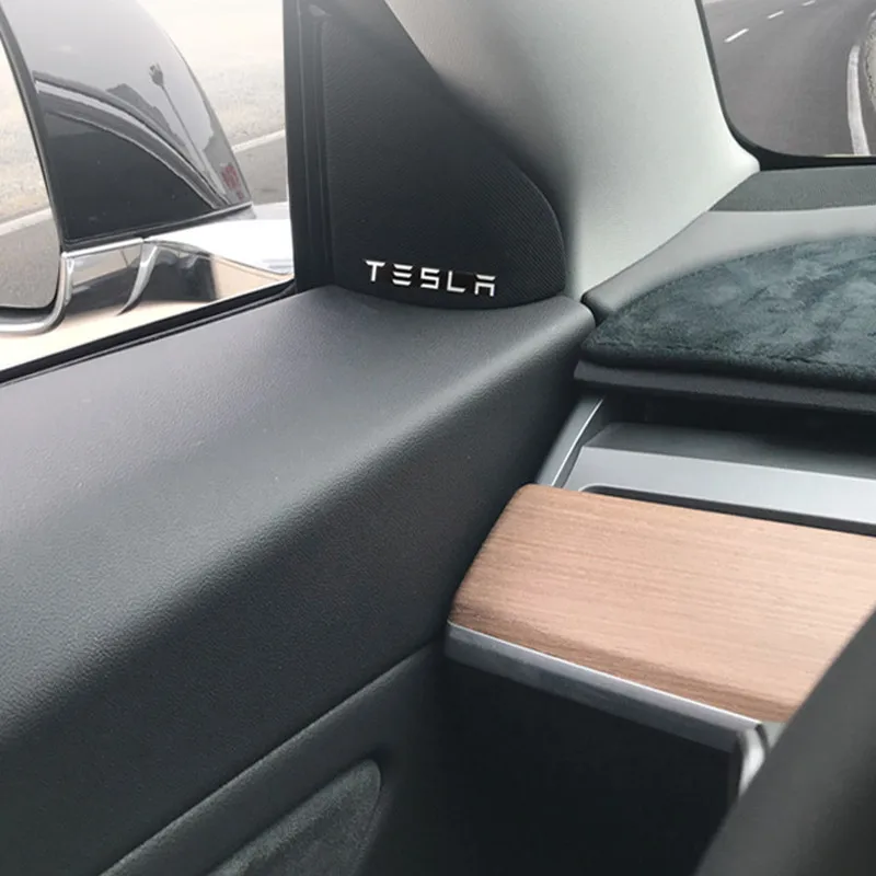 4 шт. декоративные наклейки из алюминиевого сплава для Tesla Model 3 2018 2019|Наклейки