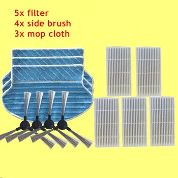

Replacement Kit for Proscenic 790T 780T 780TS Hepa Filter x5+ Side Brush x4+ Mop Cloth x3 Robot Vacuum Cleaner Parts