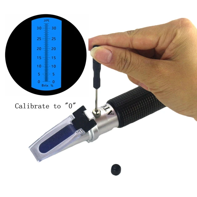 Hand Brix Refraktometer 0-32% Brix Zucker Zucker Tester ATC