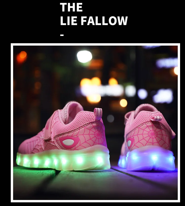 children's shoes for sale Green Pink USB New Charging Basket Led Children Shoes With Light Up Kids Casual Boys&Girls Luminous Sneakers Glowing Shoe enfant best children's shoes