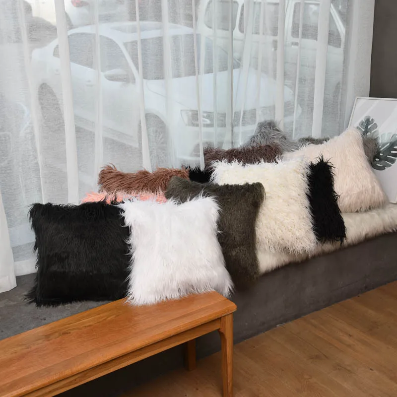 Домашние Декоративные диванные подушки, европейская длинная плюшевая наволочка, подушка, диванная наволочка, наволочка, подушка