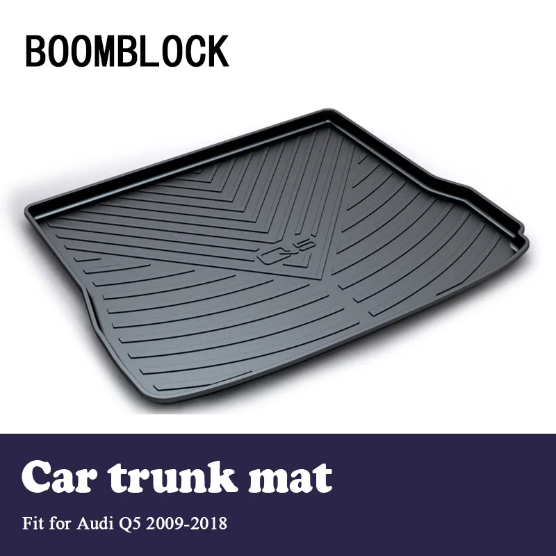 

Auto Car Cargo Liner rear trunk mat For Audi Q5 B8 B9 2018 2017-2009 Luggage Tray Carpet Mud Anti Kick Cover Mat Accessories