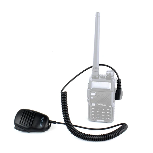 10 шт. 2 Pin PTT Динамик микрофон для KENWOOD BAOFENG UV-5R BF-888S RETEVIS H777 RT5R RT3 RT5 RT22 RT24 Walkie Talkie C9021A