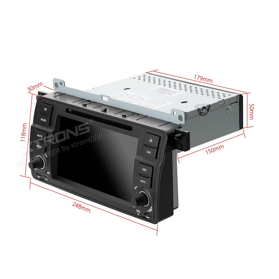 Excellent 7" Single 1 Din Car DVD Radio GPS Navi Fit For E46 320 325 Auto Video Player Dual Channel CANbus Touch Screen Audio USB Stereo 3