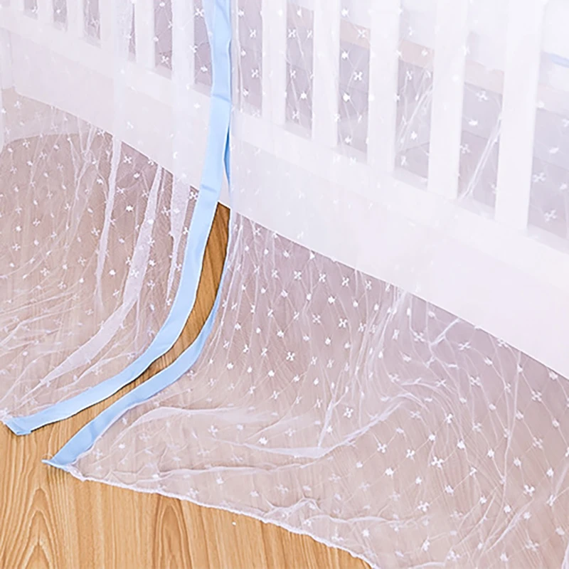 Детская сетка от комаров для детской кроватки балдахины навес стиль складная защита от комаров украшение в детскую комнату Лето BHS025
