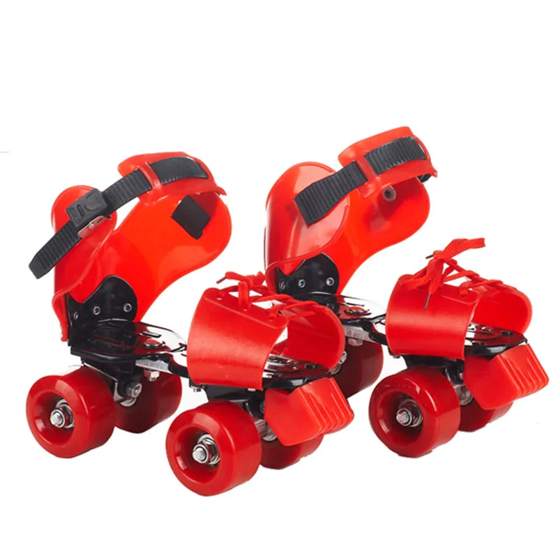 Japy تزلج 19-23.5 سنتيمتر قابل للتعديل الطفل مزدوجة زلاجات دوارة EUR حجم 30-40 اثنين خط Patines للأطفال patins أحذية التزلج