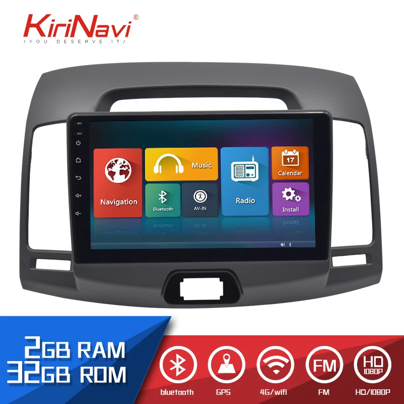 

Kirinavi android HD Touch screen for hyundai elantra 2007-2011 car audio Auto dvd player multimedia system 3G WIFI Blutooth