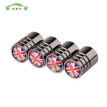 

Flag of UK Metal Auto Tire Valve Caps for Ferrari BMW E46 Volkswagen Nissan Jaguar Land Rover Jeep Wheel Stem Covers Car Styling