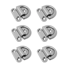 6x316 из нержавеющей стали D Ring Tie Downs морской грузовой прицеп якорь Крепежное кольцо с 3 точечной монтажной пластиной