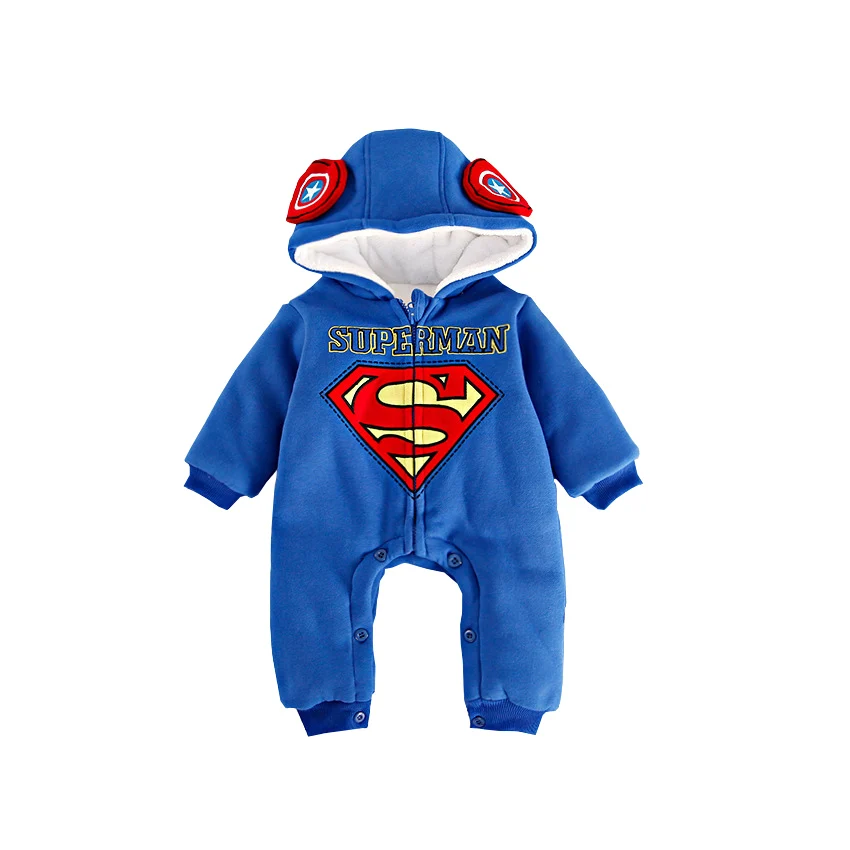 

Baby Warm Romper Cotton Recem Nascido New Born Jumpsuit Hooded Winter Overalls 3 Colors 0-18 Baby Warm Romper