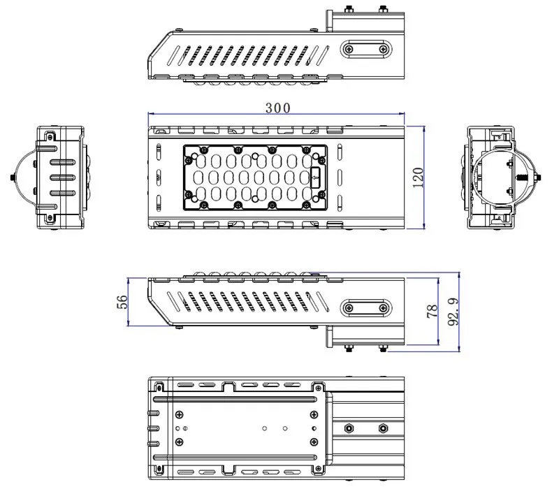 40 Вт Светодиодный уличный Лампа-фонарь уличного освещения IP65 AC 90-305 V DC127-431V Средняя мощность Cree чипы Цвет температуры адаптируемые под требования заказчика