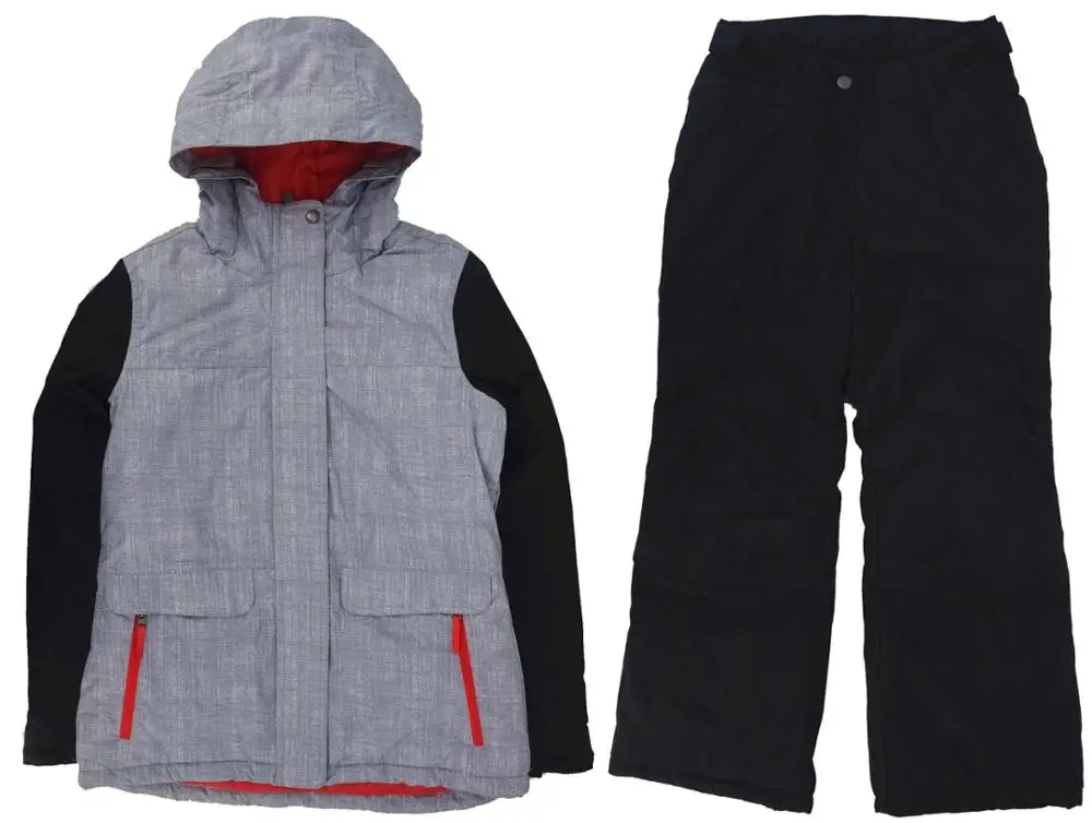 Детский лыжный комплект, зимняя утепленная водонепроницаемая куртка, одежда для альпинизма, зимний костюм для мальчиков и девочек - Цвет: Photo Color18