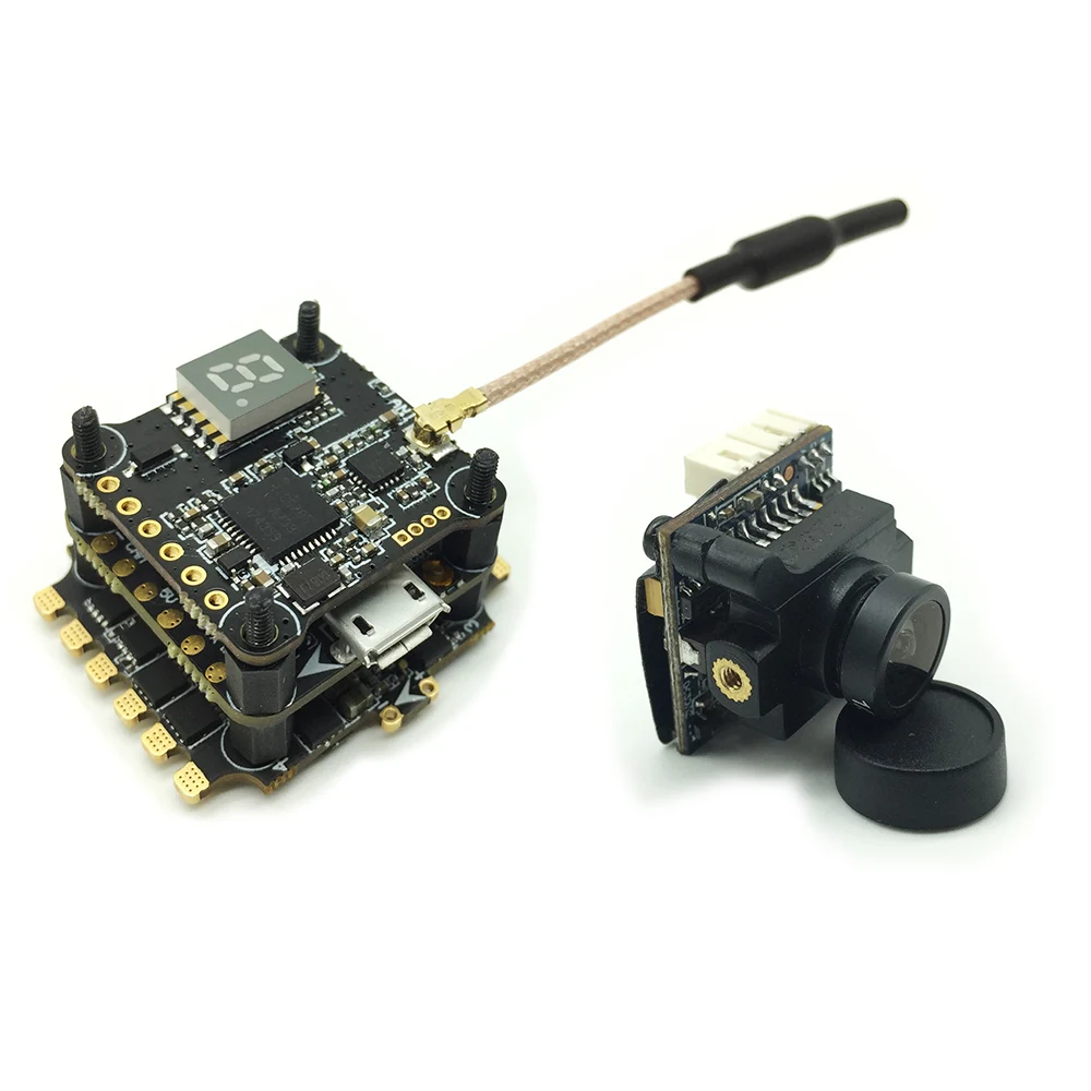 

XJB F428-TX20.V2-ELF F4 Flight Controller OSD 4in1 28A Blheli_S ESC 5.8G FPV Transmitter for RC Racing Quadcopter Drone