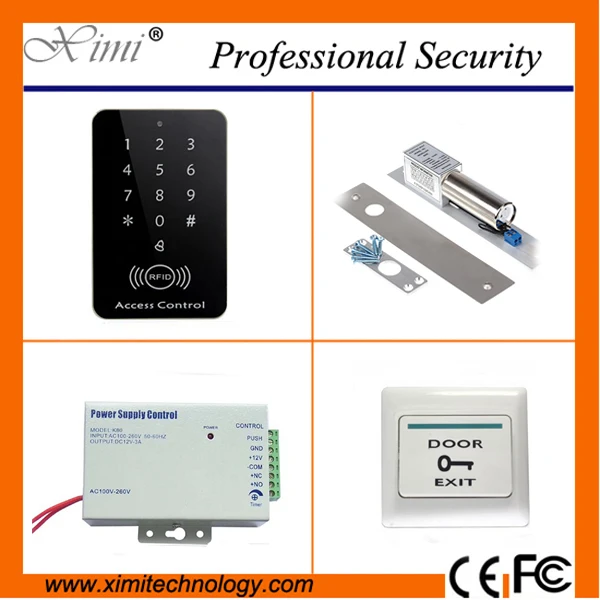 

Good quality proximity card access control 1000 card capacity single door access control with magnetic lock without software
