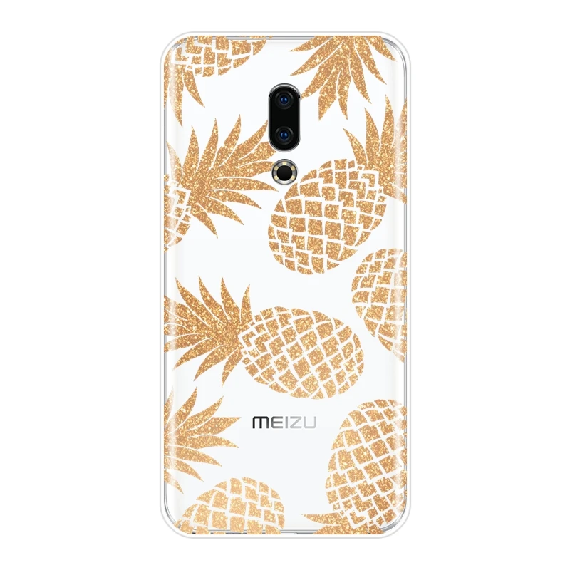 Мягкий чехол накладка с персиковым ананасом и авокадо для Meizu U10 U20 Pro 6 7 Plus