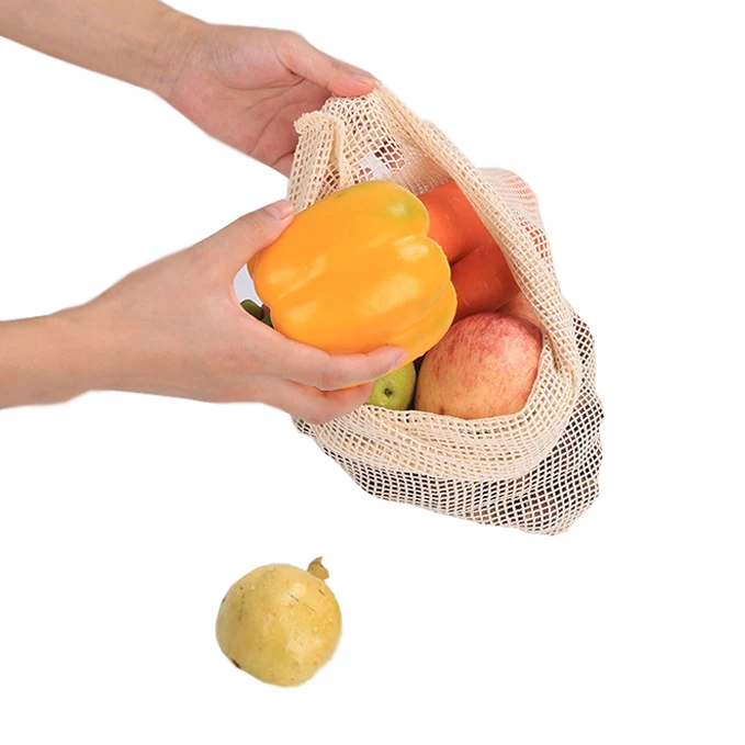 ANDES многоразовые сетчатые сумки, моющиеся мешки для хранения продуктов, для хранения фруктов, овощей, игрушек, органайзер для хранения мелочей