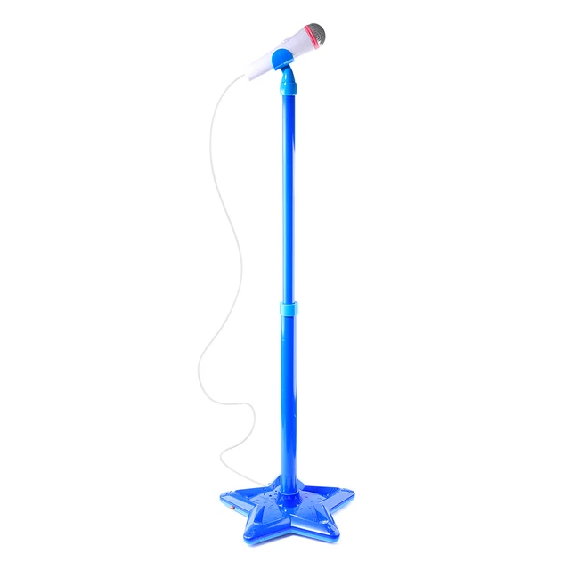 toy microphone with stand