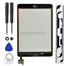No Dead pixels! Touch Screen Glass Digitizer+ IC Chip Replacement+Home Button For iPad Mini 1/2 with tools Black