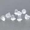 200 pcs/lot Boucles D'oreilles Le Baril De Silicone Balle En Plastique Oreille Branchement Boucle D'oreille retour Anti-Allergique Bijoux Accessoires ► Photo 1/6