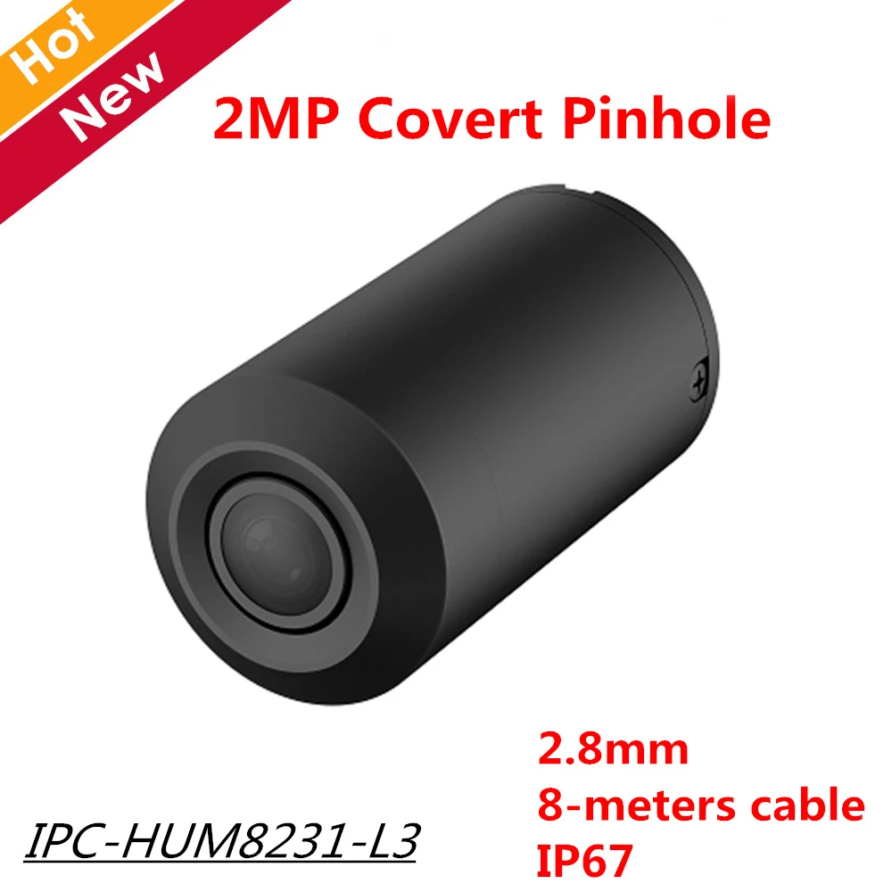 

2018 New 2MP DH 2.8mm Fixed Pinhole Lens Covert Pinhole Network Camera-Lens Unit 1/2.8 CMOS IP67 Day Night work with Main box