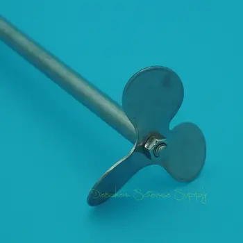 

300mm,Stainless Steel Stirrer,Diameter 8mm,Paddle 30mm,SS 304 Propeller