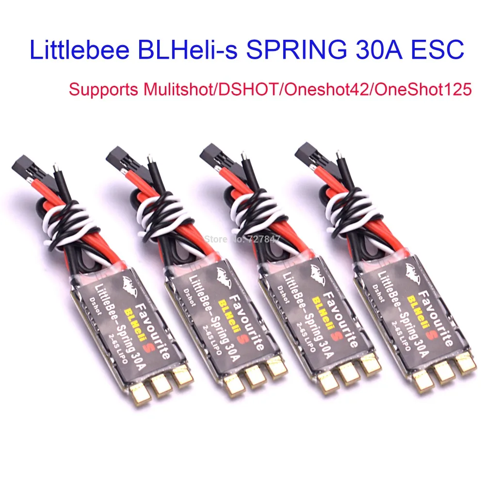 FVT Littlebee 30A BLHeli-s весна ESC 2-6S поддерживает Mulitshot DSHOT Oneshot42 OneShot125 для мультикоптера 250 мм 220 мм 290