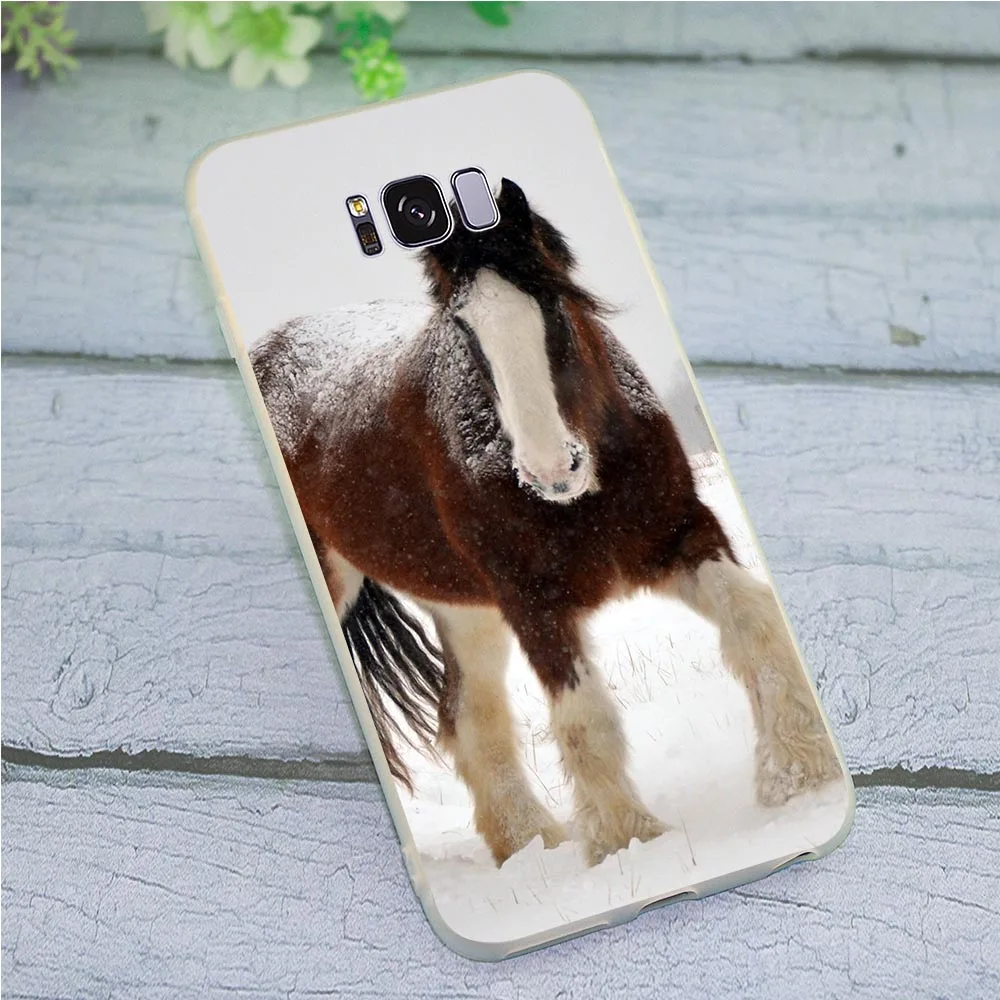 

Soft TPU Phone Cover for Samsung Galaxy A30 Running Horse Case A40 A3 A6 Plus A5 A7 A8 A9 A10 A20 A50 A71 Shell