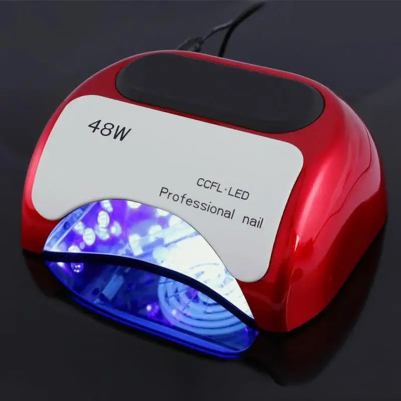 

Professional 48 W CCFL LED Lamp Nail Dryer For Nail Gel Polish Curing Nails Lamp Dryers Art Manicure Automatic Sensor US EU Plug