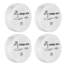 Fuers детектор утечки 4 шт. датчик утечки воды 90дБ беспроводной детектор утечки воды домашняя система охранной сигнализации