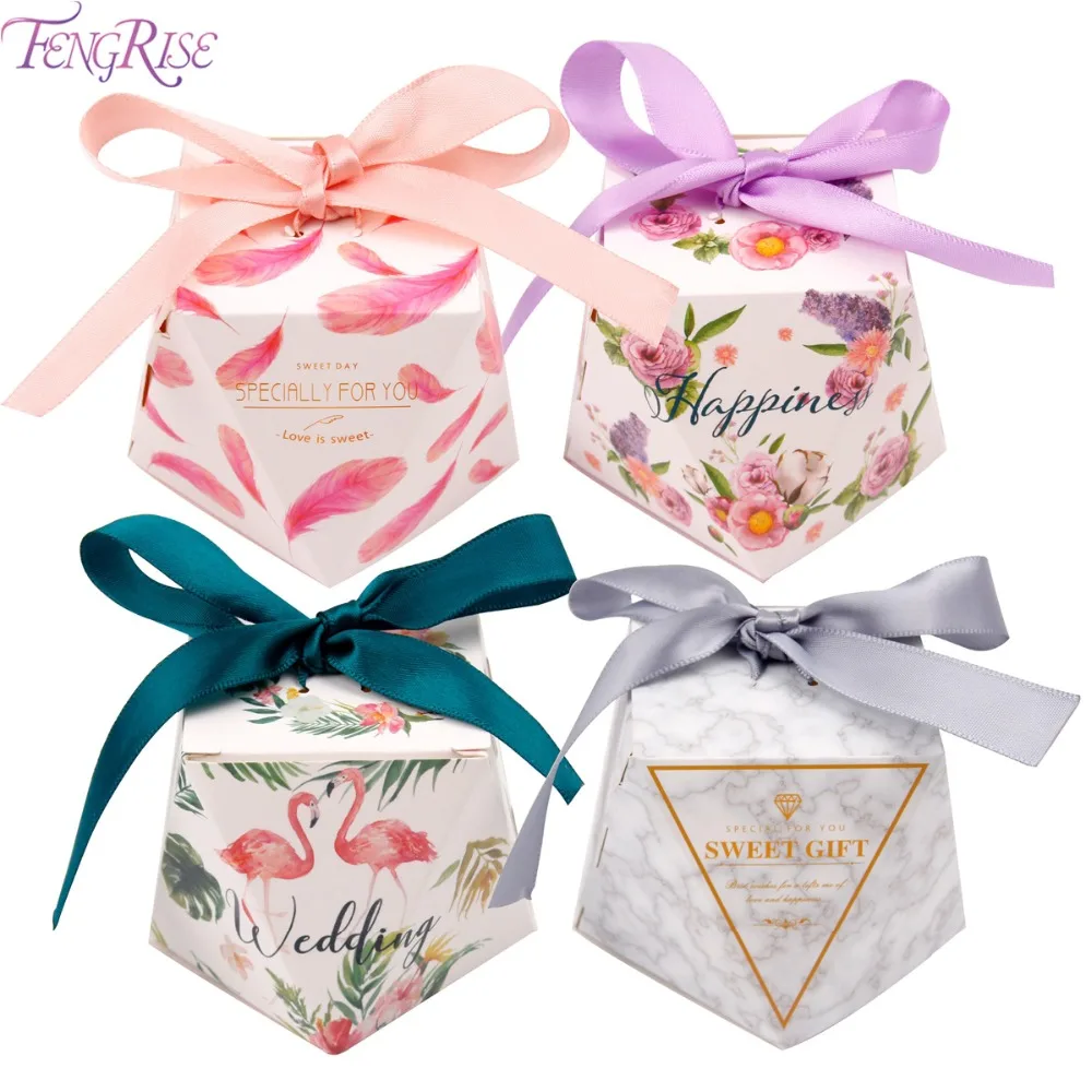 

FENGRISE 20pcs Candy Box DIY Paper Bags Sweet Box Flamingo Candy Box Gift Wedding Birthday Party Decoration Kids Favors Supplies