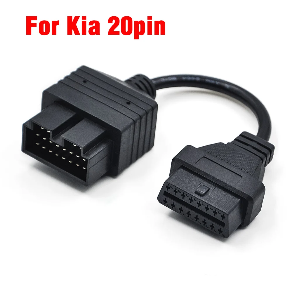 30 шт./лот OBD 2 Разъем 16 контактный кабель для honda 3 Pin 5pin для диагностики адаптер Женская OBD2 для toyota 17 Pin 22 булавки для kia 20pin - Цвет: Цвет: желтый
