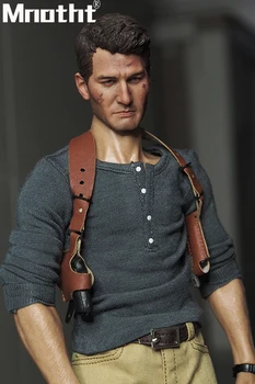 

The Adventures 1:6 Scale Virtual Male Head Sculpt Grey Tee Light Brown Pants Brown Belt Shoes for 12inch action figures toys