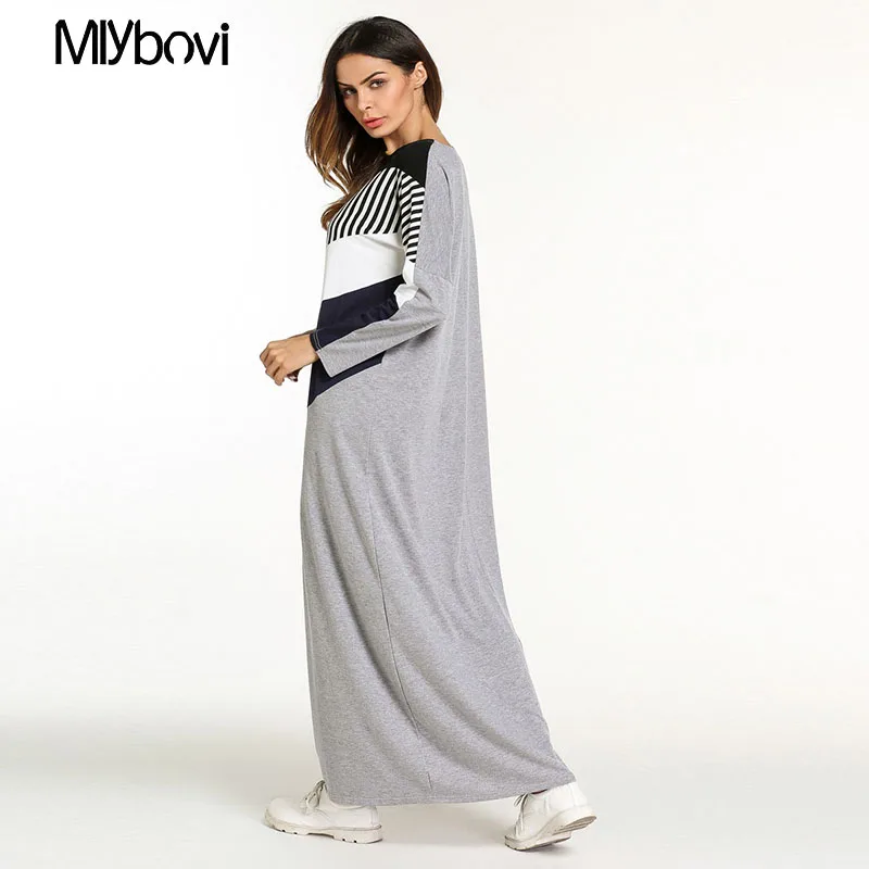 Мусульманское женское платье Abaya Полосатое на Среднем Востоке Марокканское