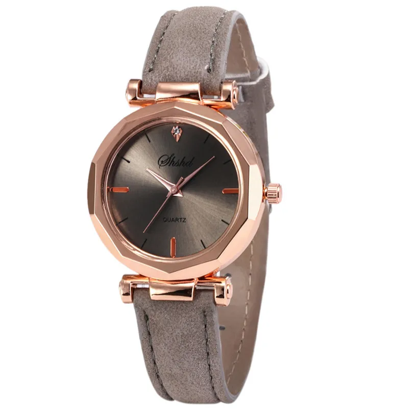 Fashion casual watches Women Leather Casual Watch Luxury Analog Quartz Crystal Wristwatch Montre Femme Relogio Feminino D25 (14)