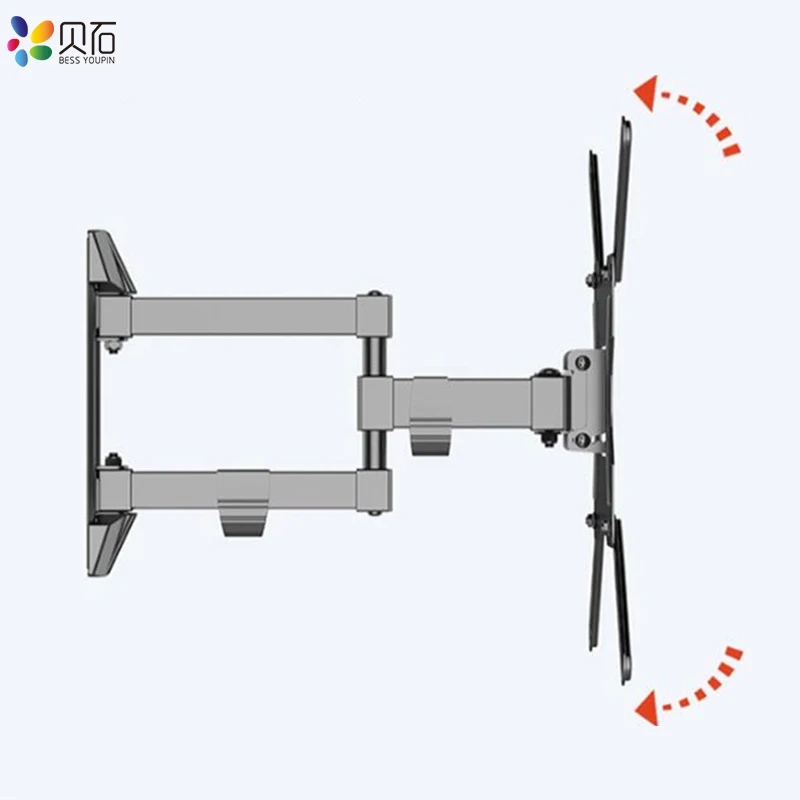 Full Motion TV Wall Mount Swivel Tilt Bracket for 26-55