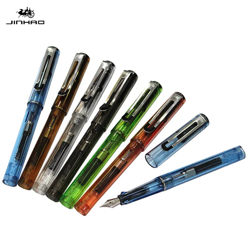 

JINHAO 599 All colors student fashion Medium and fine Nib Fountain Pen The best gift to give as gifts School office supplies