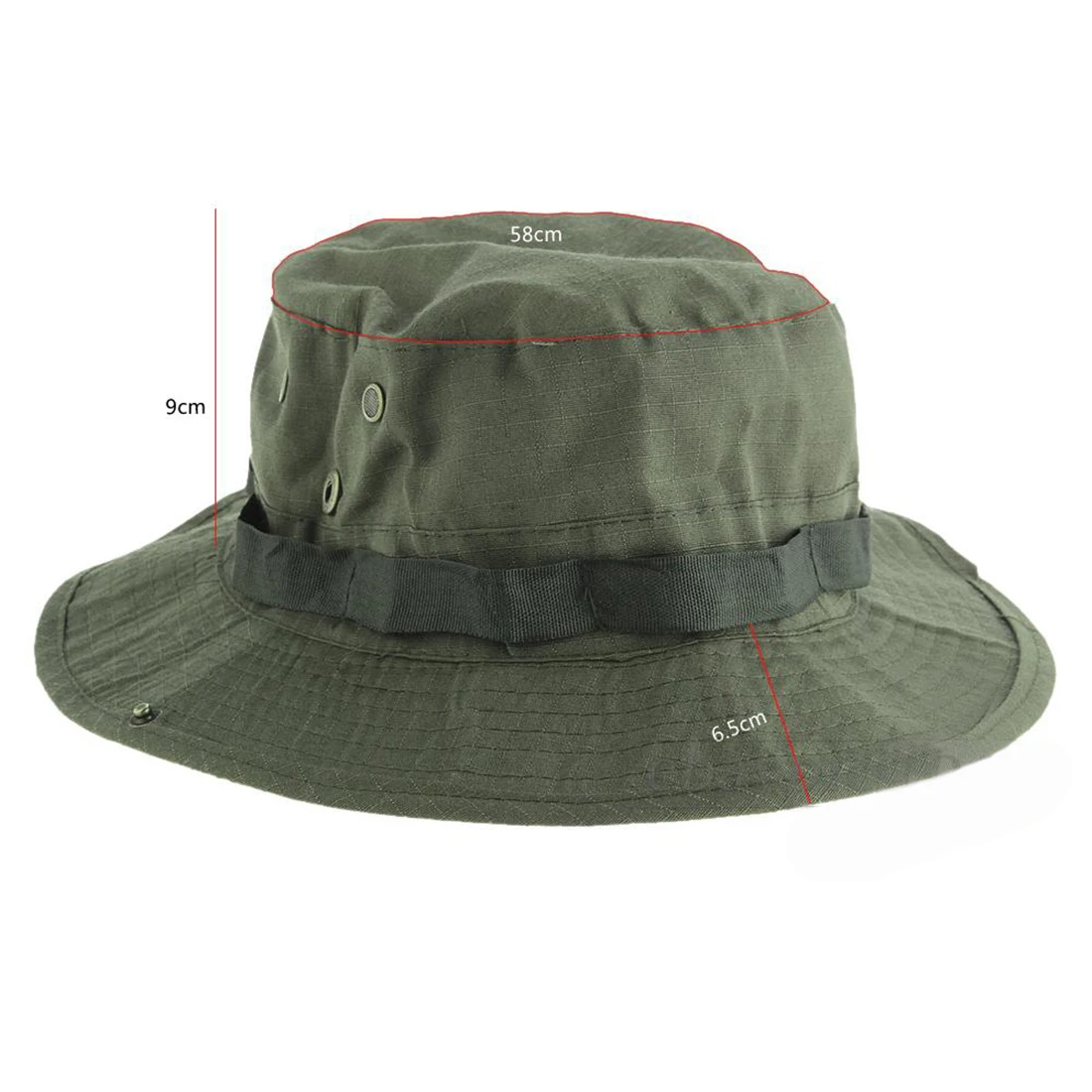 

Wide Brim Bucket Hat Camping Fishing Sunshade Hat Army Green Traveling Hiking Bonnie Hat With Adjustable Straps Mens Sports Caps