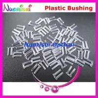 200pcs 1.4 or 1.5x0.8x7.0mm Plastic Double Bushing Back With or Without Holes Silhouette Pin Rimless Glasses Accssories P4040 2