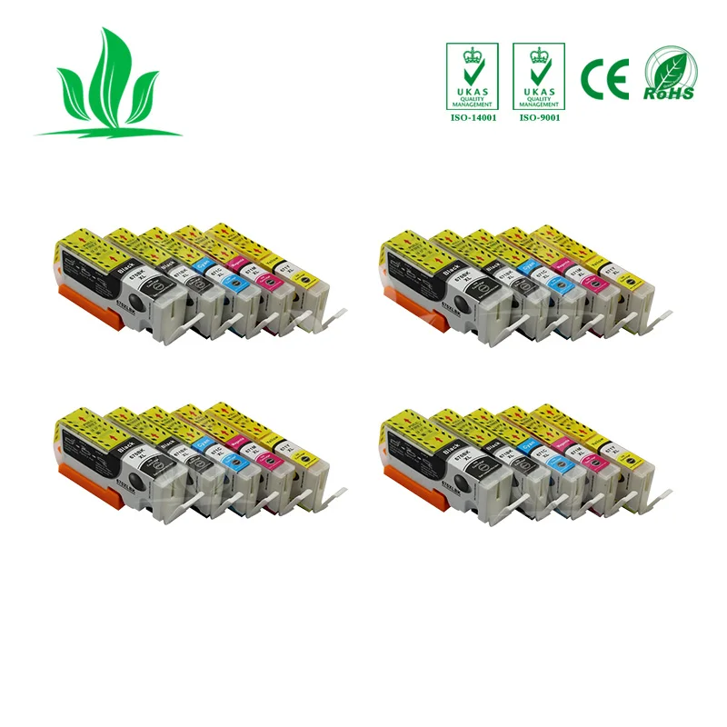 

4SETS Compatible Full Ink Cartridge PGI-670XL PGI 670 PGI670 PGI670XL use in PIXMA MG7760 MG7765 Printer