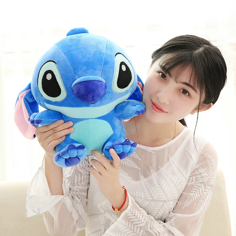 1 шт., новинка, Kawaii Stitch, плюшевые игрушки, аниме Лило и Стич, 33-65 см, Стич, плюшевые игрушки для детей, подарок на день рождения