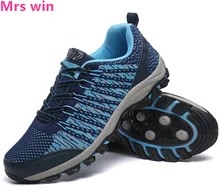 Spring new Flywire outdoor men hiking shoes sports shoes camping mesh breathable shock Non-slip breathable sneakers