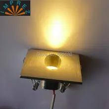 20 шт./лот 1 Вт Светодиодный угловой настенный светильник/1 Вт Светодиодный ступенчатый настенный светильник/встраиваемый настенный лестничный светильник 2 года гарантии круглый или квадратный