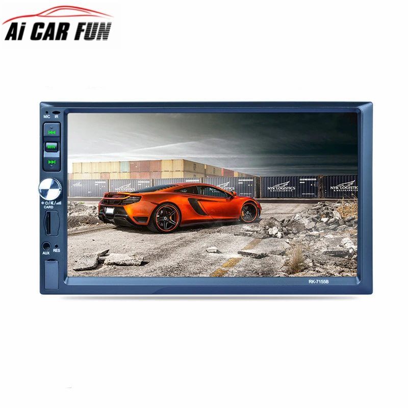 

RK-7155B 2Din 7inch Bluetooth Car Radio FM/AM/RDS Radio Fast Charge with Rear View Camera Function Car Multimedia Player Car MP5