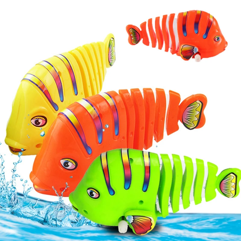 Cute Wind Up Children Toy ClockworkColorful Large Pendulum Fish Wind up