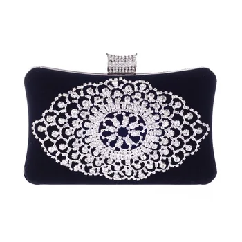 

Flower Crystal Evening Bag Clutch Bags Clutches Wedding Purse Rhinestones Party Bag Day Clutches Chain Shoulder Messenger Bag