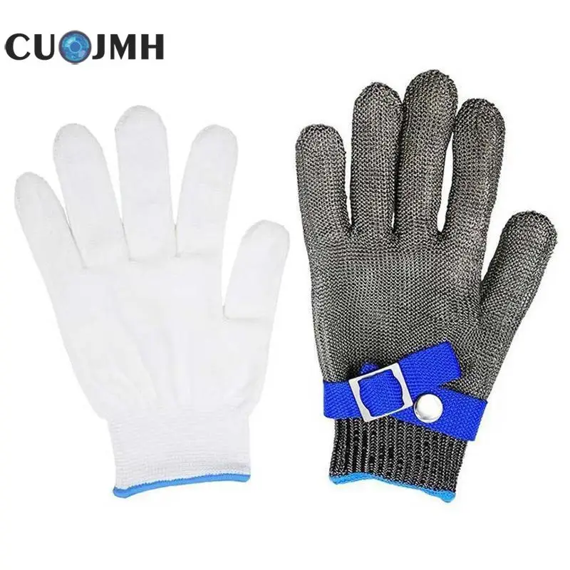 

Anti Piercing Gloves Stainless Steel Grade Steel Wire And Pe Steel Ring Iron Gloves Anti-cutting Safety Cut Proof Protect Glove