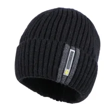 Мужские и женские дизайн зимние шапочки натуральная шерсть пряжа Зимние шапки skullies gorros 54-62 см два слоя толщиной тепловой унисекс шапочка