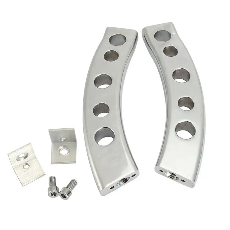 

New Chrome Billet Aluminum Motorcycle Handlebar Risers Mounting Brackets Mounting Bolts For Suzuki Boulevard M109R 2006-2009