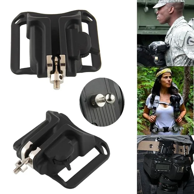Camera Quick Release Belt Buckle Holster Waist Button Mount Clip for